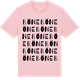 Pink Cotton t-shirt med Böne ordlek t-shirt