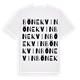 White t-shirt med Bönekvin ordlek t-shirt
