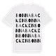 White t-shirt med Bonnabacken ordlek t-shirt