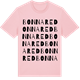 Pink Cotton t-shirt med Bonnared ordlek t-shirt