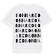 White t-shirt med Bonnared ordlek t-shirt