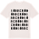 Vintage White t-shirt med Bönneröd ordlek t-shirt