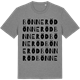 Mid Heather Gray t-shirt med Bönneröd ordlek t-shirt