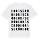 White t-shirt med Boråseröd ordlek t-shirt