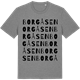 Mid Heather Gray t-shirt med Borgåsen ordlek t-shirt
