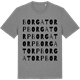 Mid Heather Gray t-shirt med Borgatorp ordlek t-shirt
