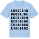 Blue Soul t-shirt med Borgerud ordlek t-shirt