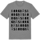 Mid Heather Gray t-shirt med Borgnäs ordlek t-shirt