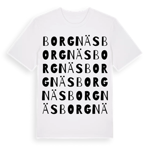 Borgnäs ordlek t-shirt – ekologisk bomull t-shirt från Pinshirt