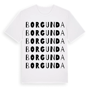 Borgunda ordlek t-shirt – ekologisk bomull t-shirt från Pinshirt