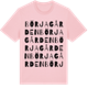 Pink Cotton t-shirt med Börjagården ordlek t-shirt