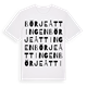 White t-shirt med Börjeåttingen ordlek t-shirt