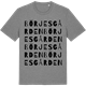 Mid Heather Gray t-shirt med Börjesgården ordlek t-shirt