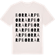 Vintage White t-shirt med Borrarp ordlek t-shirt