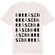 Vintage White t-shirt med Borråsen ordlek t-shirt