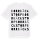 White t-shirt med Borrbäckstorp ordlek t-shirt