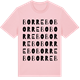 Pink Cotton t-shirt med Borrebo ordlek t-shirt