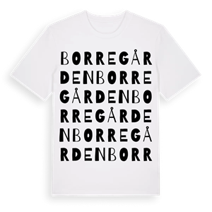 Borregården ordlek t-shirt – ekologisk bomull t-shirt från Pinshirt