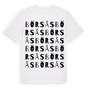 Börsås ordlek t-shirt – ekologisk bomull t-shirt från Pinshirt