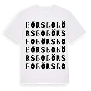 Börsbo ordlek t-shirt – ekologisk bomull t-shirt från Pinshirt