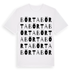 Börta ordlek t-shirt – ekologisk bomull t-shirt från Pinshirt