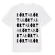 White t-shirt med Börta ordlek t-shirt