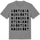 Mid Heather Gray t-shirt med Börtegården ordlek t-shirt