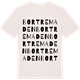Vintage White t-shirt med Bortre Maden ordlek t-shirt