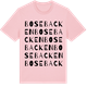 Pink Cotton t-shirt med Bosebacken ordlek t-shirt