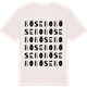 Vintage White t-shirt med Bösebo ordlek t-shirt