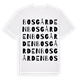 Bosgården ordlek t-shirt