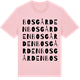 Pink Cotton t-shirt med Bosgården ordlek t-shirt