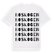 White t-shirt med Boskogen ordlek t-shirt