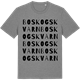Mid Heather Gray t-shirt med Boskogskvarn ordlek t-shirt