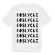 White t-shirt med Boslycke ordlek t-shirt
