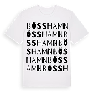 Bösshamn ordlek t-shirt – ekologisk bomull t-shirt från Pinshirt