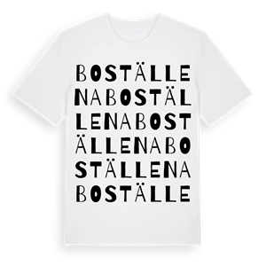 Boställena ordlek t-shirt – ekologisk bomull t-shirt från Pinshirt