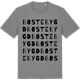 Mid Heather Gray t-shirt med Bostebygd ordlek t-shirt
