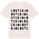 Vintage White t-shirt med Bösterud ordlek t-shirt