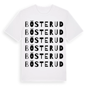 Bösterud ordlek t-shirt – ekologisk bomull t-shirt från Pinshirt