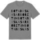 Mid Heather Gray t-shirt med Botaniskas arboretum ordlek t-shirt