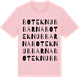 Pink Cotton t-shirt med Boteknubbarna ordlek t-shirt
