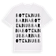 White t-shirt med Boteknubbarna ordlek t-shirt