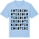 Blue Soul t-shirt med Botered ordlek t-shirt