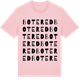 Pink Cotton t-shirt med Botered ordlek t-shirt