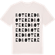 Vintage White t-shirt med Botered ordlek t-shirt