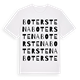 White t-shirt med Boterstena ordlek t-shirt