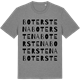 Mid Heather Gray t-shirt med Boterstena ordlek t-shirt