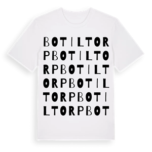 Botiltorp ordlek t-shirt – ekologisk bomull t-shirt från Pinshirt