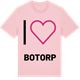 Pink Cotton t-shirt med Jag älskar Botorp t-shirt stort tryck